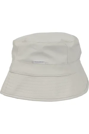 Rains Tilbehør, Dame, Hvid, ONE SIZE, Uld, Stilfuld bucket hat til udendørs eventyr