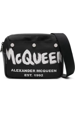Alexander McQueen Taske, Herre, Sort, ONE SIZE, Uld, Sort Skuldertaske til Mænd
