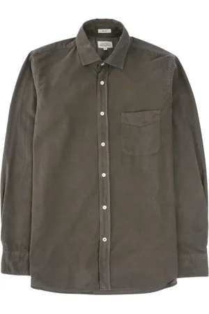 HARTFORD Skjorte, Herre, Grøn, 2XL, Corduroy Skjorte Klassisk Stil