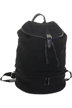 Bally Pre-owned, Dame, Sort, ONE SIZE, Nylon, Pre-owned nylon rygsaekke
