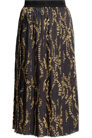 VERSACE Nederdel, Dame, Sort, S, Plisseret nederdel