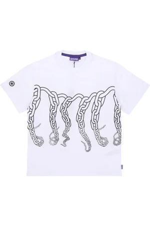 Octopus Top, Herre, Hvid, XL, Bomuld, Logo Chain Tee T-Shirt