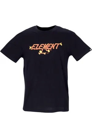Element Top, Herre, Sort, XL, Bomuld, Sort Pusher Tee Kortærmet T-shirt
