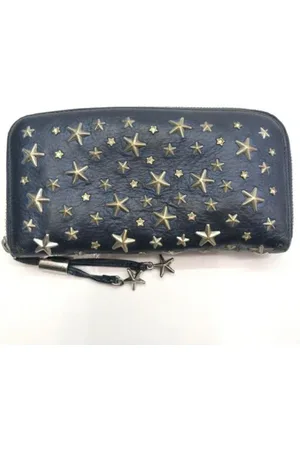 Jimmy Choo Pre-owned, Dame, Blå, ONE SIZE, Tyl, Pre-owned Laeder punge