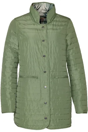 Danwear Jakke, Dame, Grøn, 8XL, Uld, Vendbar jakke med ståkrave
