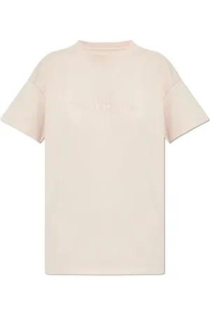 Maison Margiela Top, Dame, Lyserød, L, Bomuld, T-shirt med logo