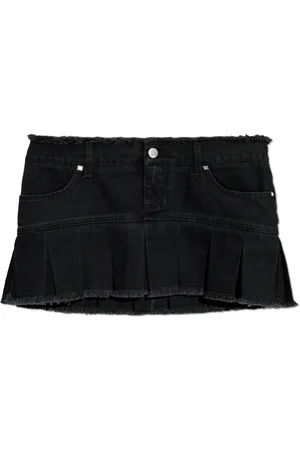 MISBHV Nederdel, Dame, Sort, L, Denim, Denim nederdel