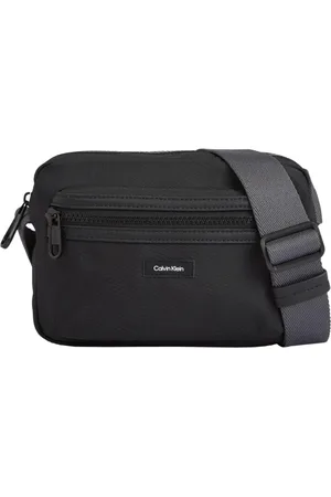 Calvin Klein Taske, Herre, Sort, ONE SIZE, Uld, Essential Coated Canvas Skuldertaske