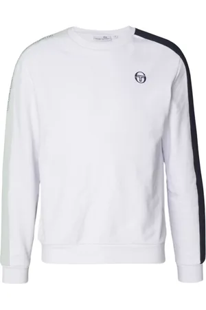 Sergio Tacchini Sweathshirts & Hoodies, Herre, Hvid, L, Bomuld, Logo Sweatband - Klassisk Stil