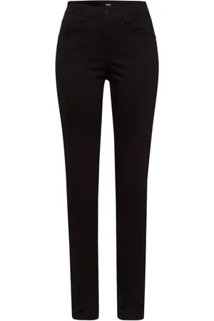 Brax Bukser, Dame, Sort, 3XL, Uld, Sorte Bukser 71-1707 Stilfuld Model