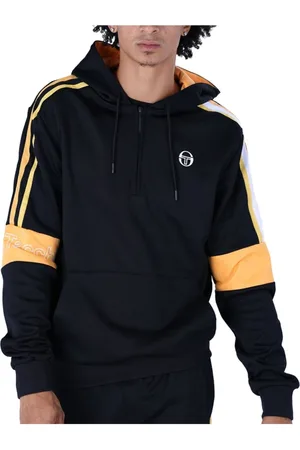 Sergio Tacchini Sweathshirts & Hoodies, Herre, Sort, M, Bomuld, Logo Cross Hættetrøje - Sort