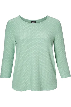 Pont Neuf Bluser & Skjorter, Dame, Grøn, M, Tyl, Elegant Nelly Bluse
