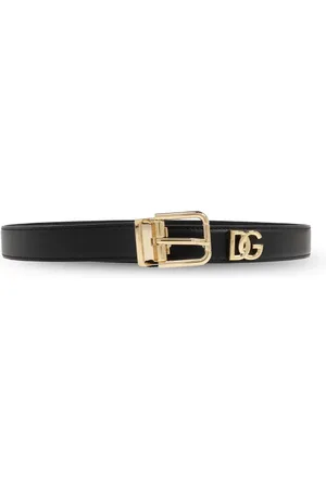 Dolce & Gabbana Tilbehør, Dame, Sort, 70 CM, Læder, Læderbælte
