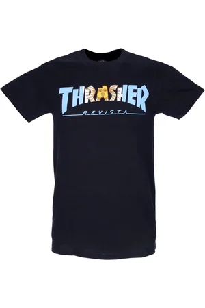 Thrasher Top, unisex, Sort, M, Bomuld, Argentina Revista Tee Sort