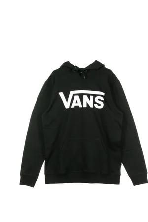Vans Sweathshirts & Hoodies, Herre, Sort, 2XL, Bomuld, Klassisk Po Hættetrøje II Sort/Hvid
