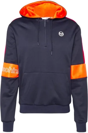 Sergio Tacchini Sweathshirts & Hoodies, Herre, Blå, S, Bomuld, Logo Cross Hættetrøje - Blå