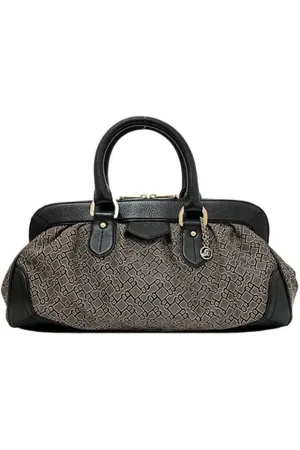 Bally Pre-owned, Dame, Sort, ONE SIZE, Tyl, Pre-owned canvas håndtasker