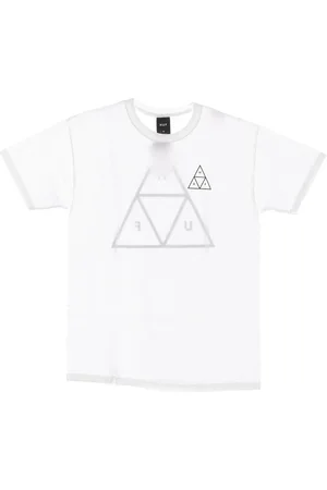 Huf Top, Herre, Hvid, XL, Bomuld, Hvid Mænds T-shirt med trekanter