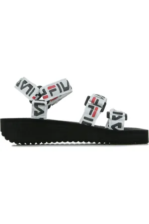 Fila Sko, Dame, Sort, 38 EU, Sort Logo Sandal Kvinders Tøfler