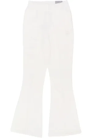 PUMA Bukser, Dame, Hvid, M, Bomuld, Flared Tracksuit Bukser Klassikere