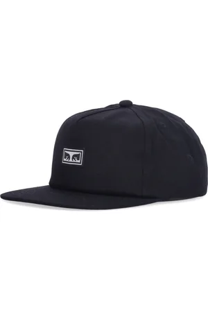 Obey Tilbehør, Herre, Sort, ONE SIZE, Bomuld, Ikon Øjne Snapback Kasket Sort