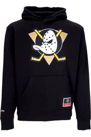 Mitchell & Ness Sweathshirts & Hoodies, Herre, Sort, S, Bomuld, NHL Hold Logo Hoodie Sort