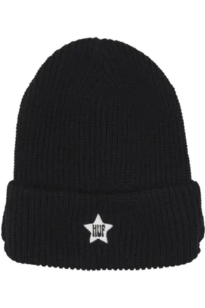 Huf Tilbehør, Herre, Sort, ONE SIZE, Uld, Sort Visor Beanie Hat