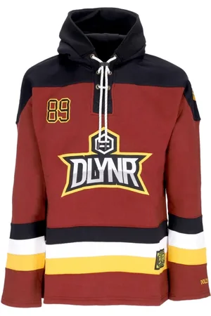 DOLLY NOIRE Sweathshirts & Hoodies, Herre, Flerfarvet, XL, Bomuld, Klassisk Hockey Hoodie Bordeaux