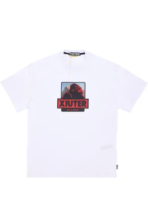 IUTER Top, Herre, Hvid, L, Bomuld, Herre Logo Tee Hvid Kortærmet T-shirt