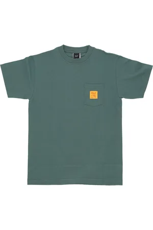 Huf Top, Herre, Grøn, XL, Bomuld, Lomme Tee Pine Herre T-shirt