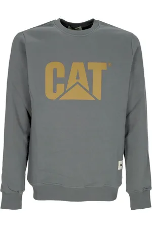 Caterpillar Sweathshirts & Hoodies, Herre, Grå, M, Bomuld, Logo Crewneck Sweatshirt