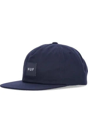 Huf Tilbehør, Herre, Blå, ONE SIZE, Bomuld, Flad skyggehue Snapback Navy