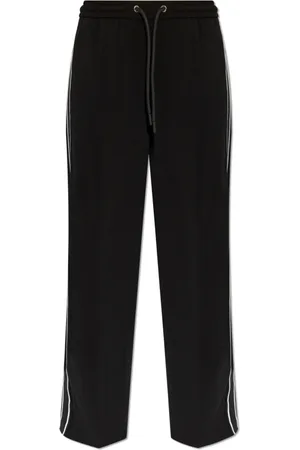 Moncler Bukser, Dame, Sort, 2XS, Polyester, Bukser med sidestriber