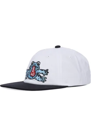 Obey Tilbehør, Herre, Hvid, ONE SIZE, Bomuld, Sort Flad Skygge Snapback Kasket