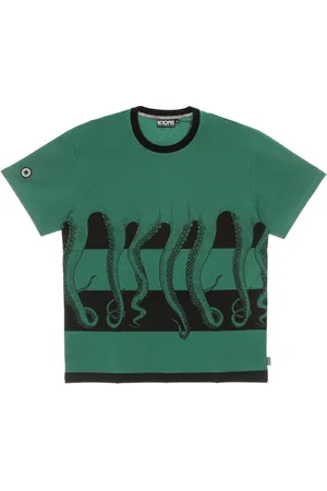 Octopus Top, Herre, Grøn, XL, Bomuld, Logo Fullback Tee Field T-Shirt