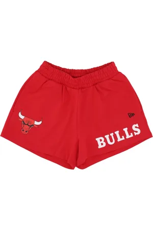New Era Sport, Dame, Rød, M, Bomuld, Chicago Bulls Logo Shorts Rød/Sort
