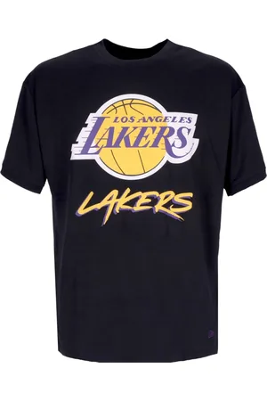 New Era Sport, Herre, Sort, M, Polyester, NBA Script Mesh Tee Lilla Lakers