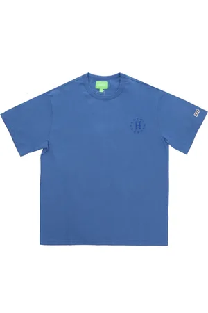 Huf Top, Herre, Blå, XL, Bomuld, Galakser Afslappet Blå Herre T-shirt