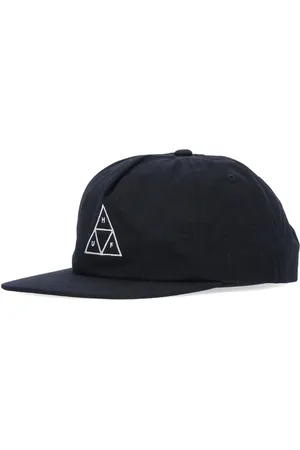 Huf Tilbehør, Herre, Sort, ONE SIZE, Bomuld, Sort Snapback Kasket