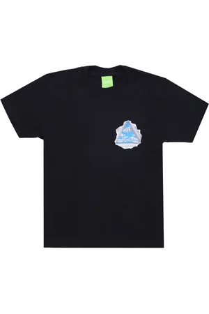 Huf Top, Herre, Sort, XL, Bomuld, Sort Crew Neck Tee med Logo