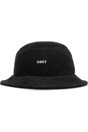 Obey Tilbehør, Herre, Sort, ONE SIZE, Bomuld, Fed Cord Bucket Hat Sort