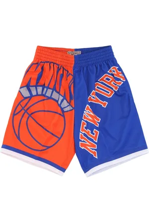 Mitchell & Ness Sport, Herre, Blå, M, Polyester, NBA Big Face Basketball Shorts