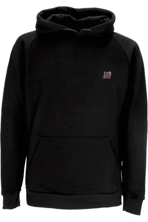 DOLLY NOIRE Sweathshirts & Hoodies, Herre, Sort, L, Bomuld, Sort letvægts hættetrøje
