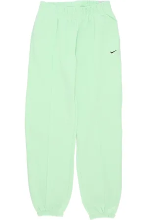 Nike Bukser, Dame, Grøn, S, Fleece Tracksuit Bukser Grøn/Sort