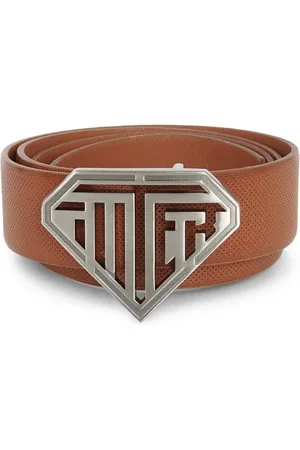 IUTER Tilbehør, Herre, Brun, ONE SIZE, Læder, Brun Læder Logo Bælte