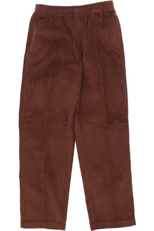 Obey Bukser, Herre, Brun, L, Bomuld, Velour Herre Bukser