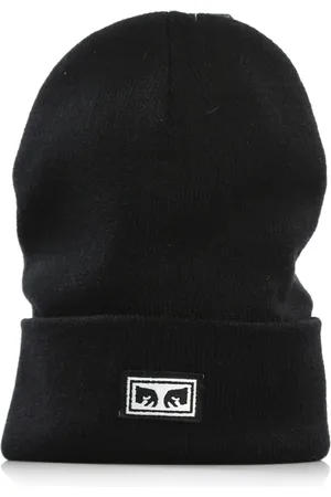 Obey Tilbehør, Herre, Sort, ONE SIZE, Uld, Ikon Øjne Sort Beanie Hat