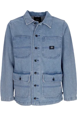 Vans Jakke, Herre, Blå, M, Denim, Denim Jakke Stonewash Blå