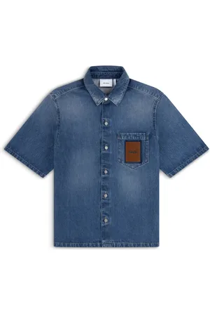 Axel Arigato Skjorte, Herre, Blå, L, Denim, Ronan Denim Skjorte