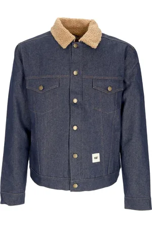 Caterpillar Jakke, Herre, Blå, XL, Denim, Denim Sherpa Jakke